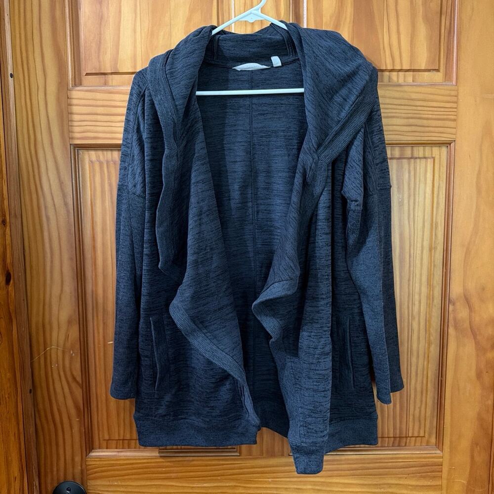 Athleta Dark Gray Flowy Workout Sweater Size M